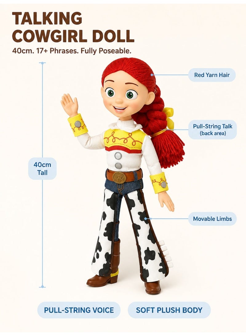 Jessie Toy Story 4 Talking Jessie Figure with Pull-String and Lights - English Version - Image 2