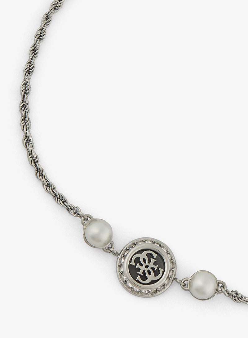 GUESS Logo Tiny Pearl Bracelet - Image 2