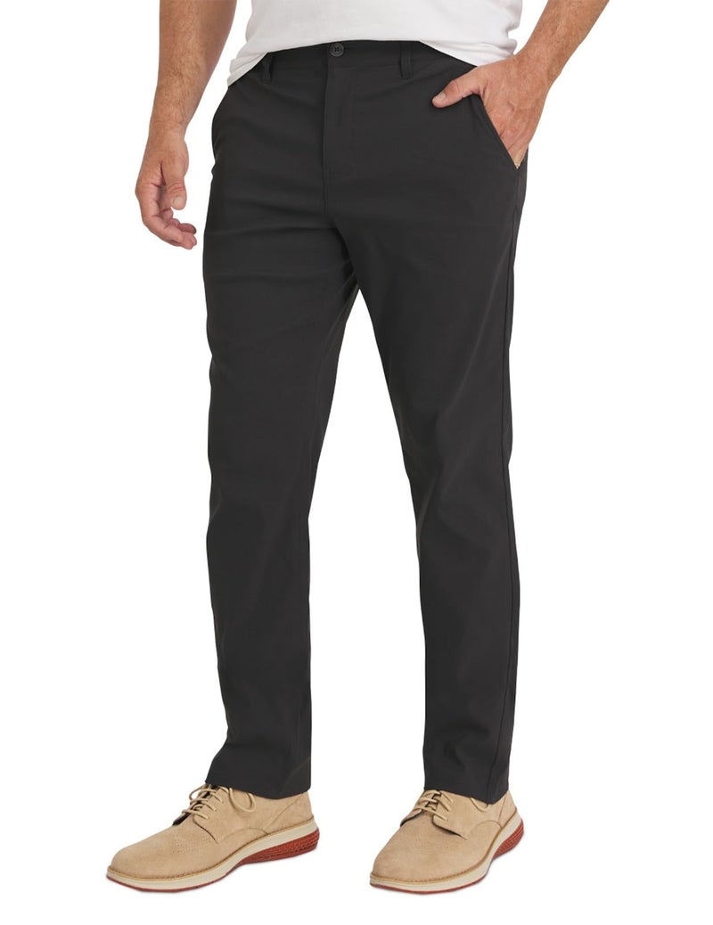 Weatherproof Vintage Mens Casual Pants - Regular Fit Ultra Stretch Flat Front Chinos | Lightweight Work & Travel Pants Charcoal - Image 1