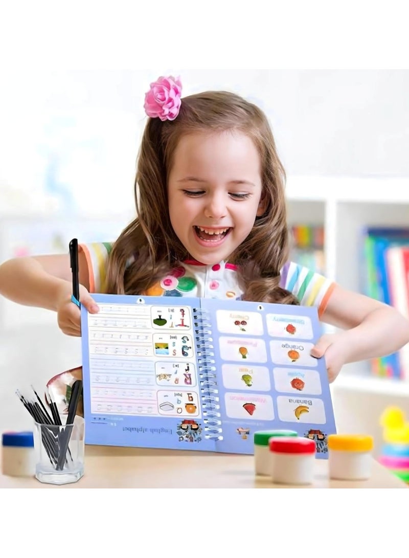 هويتك مجموعة كتب السحر العربية، 4 كتب تعليمية قابلة لإعادة الاستخدام + مجموعة واحدة من عبوات إعادة التعبئة (8 قطع) - Image 5