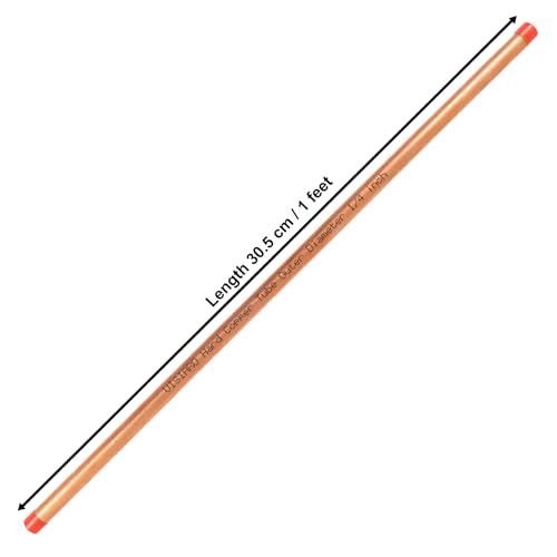 Visiaro Hard Pure Copper Tube, 1 ft, Outer Dia 1/4 inch, Wall Thickness 19 swg, 99.9% Purity, Industrial Metal, Seamless Pipe for Air Conditioning, Refrigeration, Plumbing Systems and DIY Projects - Image 4