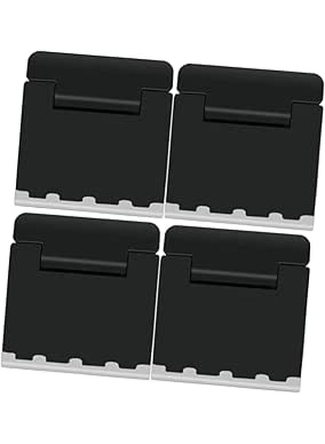 Portable Folding Laptop Stand with Anti Slip Feet for Ergonomic Cooling and Height Adjustment Black - Image 1