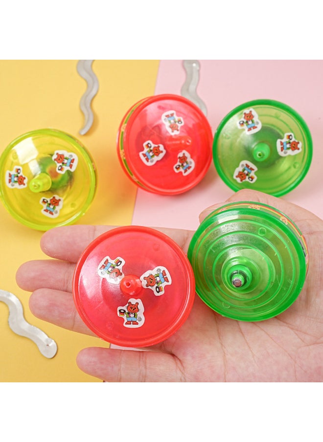 Cartoon Chain Snake Top Parent-Child Interactive Children's Toy Kindergarten Gift Creative Push-Sweep Code Activity Gift-Color:Chain Snake Top  - Image 4