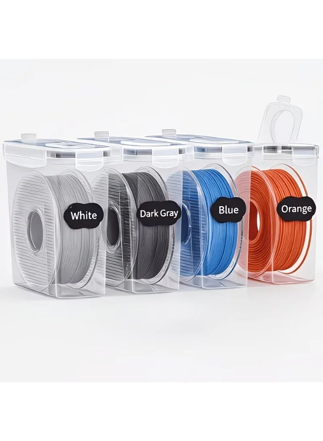 4PCS 3D Printer Filament Dry Box Sealed Dustproof Moisture Proof Storage Container for Universal Spool Holder - Image 5