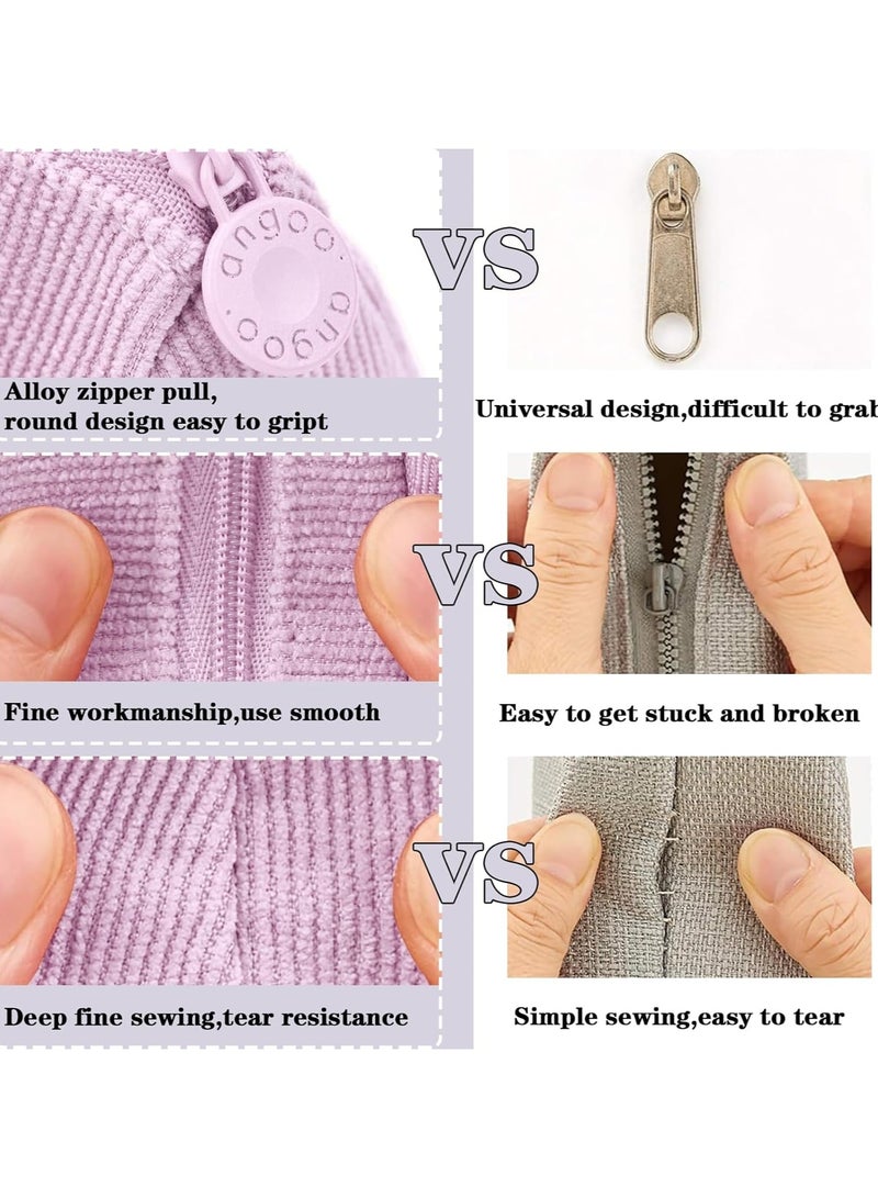 ANGOO Large Pencil Case for Girls and Teenagers – Aesthetic Purple Pencil Pouch for Middle School, High School, College & Office Supplies, Simple and Stylish Organizer - Image 5