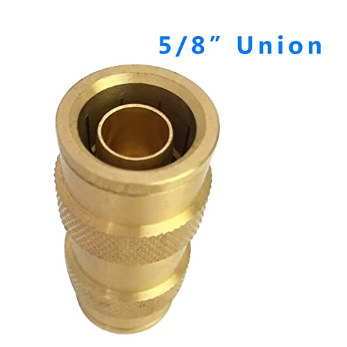TL TOOLEGIN 5/8" Tube OD Push-to-Connect Pneumatic Fittings Set - DOT Air Brake Line Fittings, 5pcs Air Hose Quick Connect Fittings - Image 4