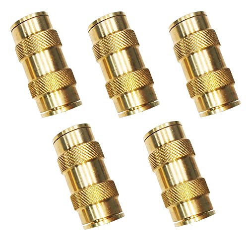 TL TOOLEGIN 5/8" Tube OD Push-to-Connect Pneumatic Fittings Set - DOT Air Brake Line Fittings, 5pcs Air Hose Quick Connect Fittings - Image 1