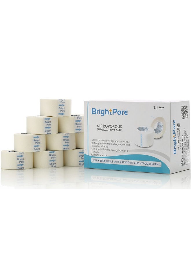 Generic Brightpore Surgical Papertape (1Inch*9.1Mtr) 12 Rolls/Box……  - Image 1