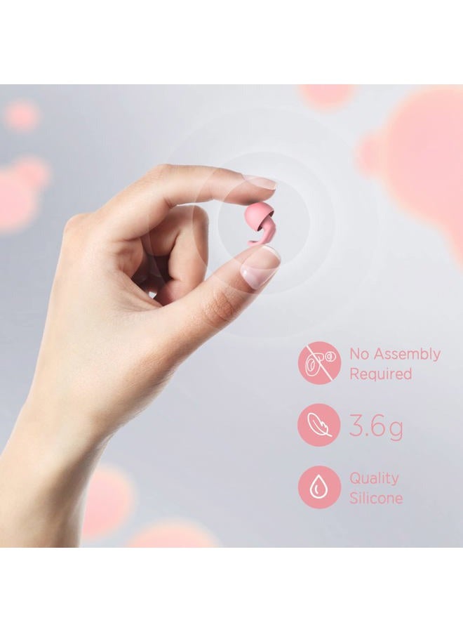 OEDOC Quiet Noise Reduction Earplugs - Reusable Hearing Protection in Flexible Silicone for Sleep (Pink) - Image 3