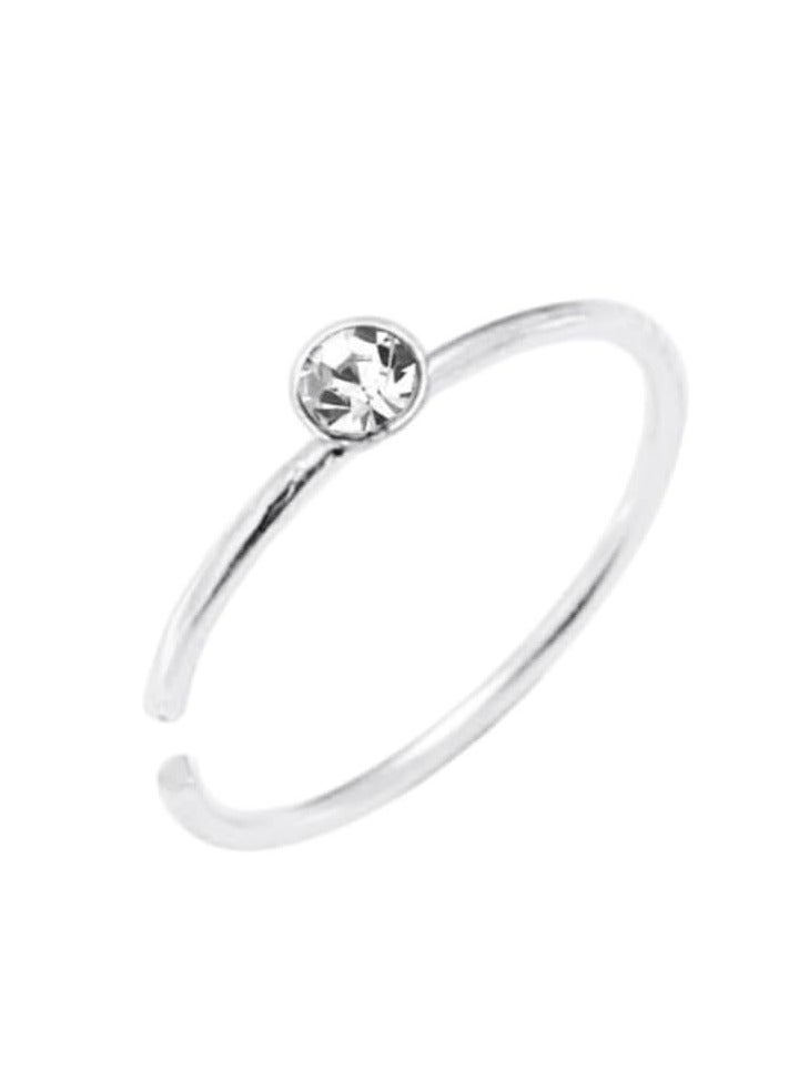 maya accessories nose ring piercings surgical stainless steel 5 peices (mixed random colors) - Image 1