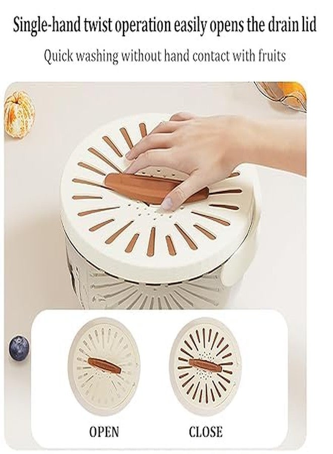 MIXEN Multi-Use Colander Bowl with Lid for Washing and Storing Produce, Stackable Freezer-Safe Container for Fruits, Vegetables, Berries, Kitchen Organization - Image 5