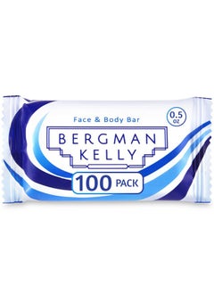 BERGMAN KELLY Ergman Kelly Hotel Soap Bars (White Tea 0.5 Oz 100 Pk) Travel Size Luxury Bulk Amenities Bar Soap Mini Individually Wrapped Rectangular Soap Small Toiletries For Airbnb Motel Guest Bathroom  - Image 1