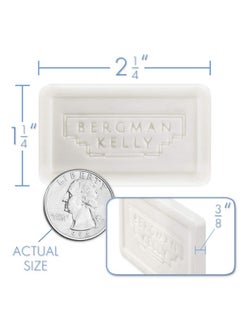 BERGMAN KELLY Ergman Kelly Hotel Soap Bars (White Tea 0.5 Oz 100 Pk) Travel Size Luxury Bulk Amenities Bar Soap Mini Individually Wrapped Rectangular Soap Small Toiletries For Airbnb Motel Guest Bathroom  - Image 4