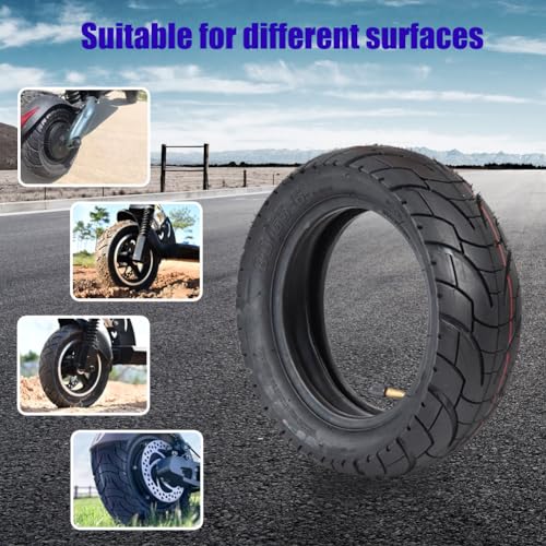 CMIYETO Scooter Tires 80/65-6 City Road Tire And 45° Inner Tube 10 Inches Motorcycle & Electric Scooter Tires Compatible With Apollo 2022 Explore Electric Scooter E-Bike 255x80 10x3.0 Tire - Image 5