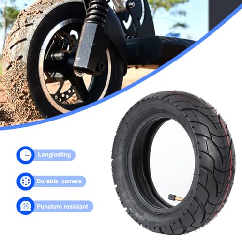 CMIYETO Scooter Tires 80/65-6 City Road Tire And 45° Inner Tube 10 Inches Motorcycle & Electric Scooter Tires Compatible With Apollo 2022 Explore Electric Scooter E-Bike 255x80 10x3.0 Tire - Image 4