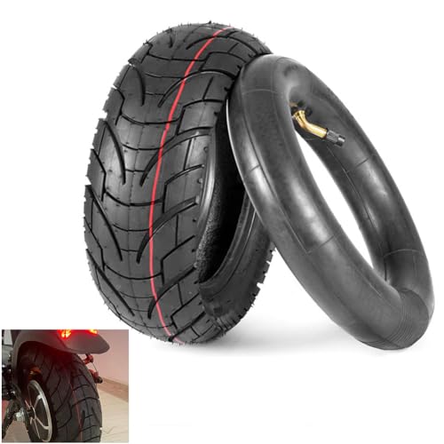 CMIYETO Scooter Tires 80/65-6 City Road Tire And 45° Inner Tube 10 Inches Motorcycle & Electric Scooter Tires Compatible With Apollo 2022 Explore Electric Scooter E-Bike 255x80 10x3.0 Tire - Image 1