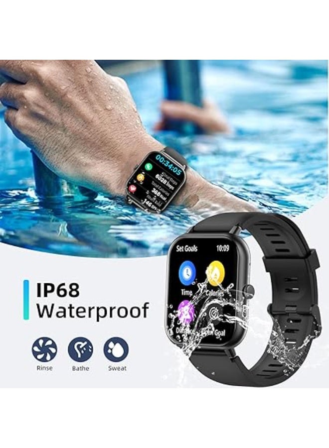 PEJE ZW01 Smartwatch - 1.83" Display, Bluetooth Calls, 15-Day Battery, IP68 Waterproof, 123+ Sports Modes, SpO2/HR/Sleep Monitor, Prayer Alerts,Smart watch Compatible Android iOS. (Silver) - Image 4