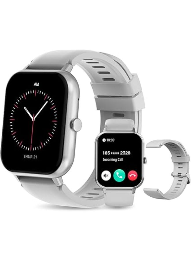 PEJE ZW01 Smartwatch - 1.83" Display, Bluetooth Calls, 15-Day Battery, IP68 Waterproof, 123+ Sports Modes, SpO2/HR/Sleep Monitor, Prayer Alerts,Smart watch Compatible Android iOS. (Silver) - Image 1