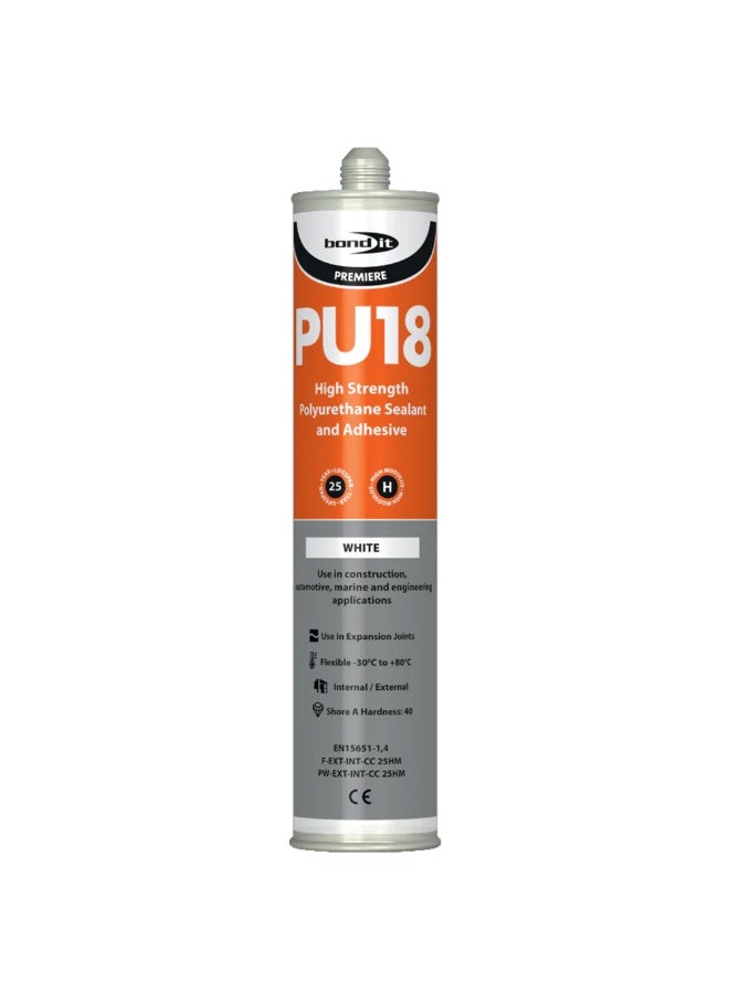 Bond It Bond-It PU18 Polyurethane Adhesive & Sealant (White, EU3) - Image 2