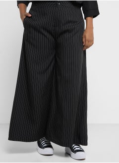 Ginger Plus Pinstripe Wide Leg Tailored Pants  - Image 2