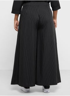 Ginger Plus Pinstripe Wide Leg Tailored Pants  - Image 3