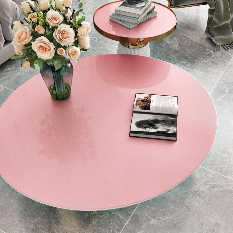 Wallercity Glossy Pink Contact Paper for Countertops Shiny Pink Peel and Stick Wallpaper Self Adhesive Glitter Contact Paper for Cabinets and Drawers Vinyl Film Decorative Wall Stickers 15.8''x118'' - Image 3