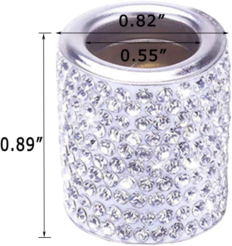 FEENM Car Headrest Head Rest Collars Rings Decor Bling Bling Crystal Diamond Ice for Car SUV Truck Interior Decoration Blings - Image 2