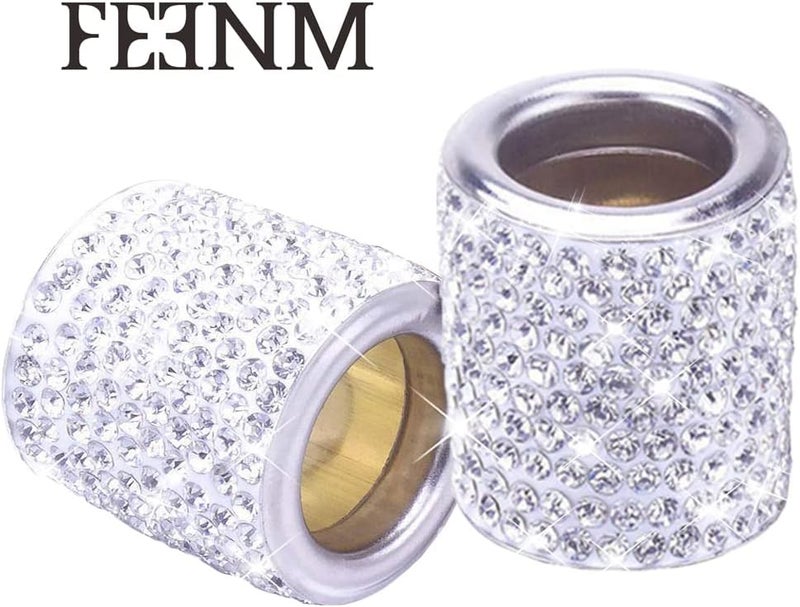 FEENM Car Headrest Head Rest Collars Rings Decor Bling Bling Crystal Diamond Ice for Car SUV Truck Interior Decoration Blings - Image 4