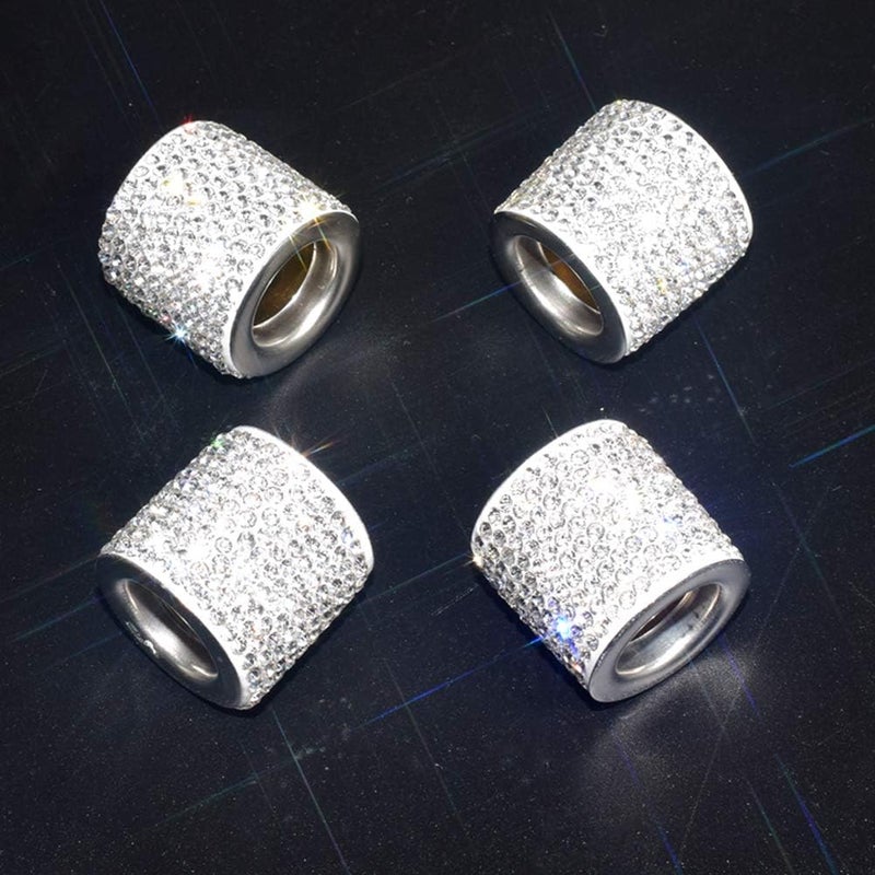 FEENM Car Headrest Head Rest Collars Rings Decor Bling Bling Crystal Diamond Ice for Car SUV Truck Interior Decoration Blings - Image 3