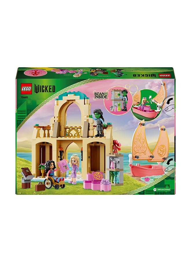 LEGO Wicked Glinda, Elphaba & Nessarose At Shiz University Building Set With Sailing Boat Toy And 3 Mini-Doll Figures, Movie Gift For 7 Plus Year Old Girls & Boys Who Love Doll’S House Playsets (304 Pieces) 75681  - Image 3