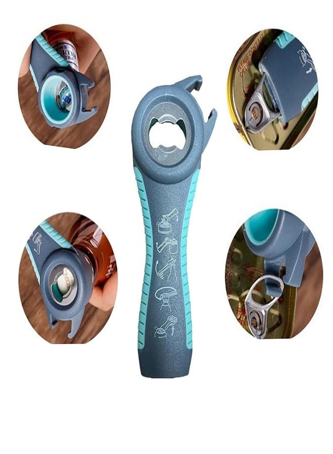 GZLT Jar Opener for Seniors with Arthritis,Jar Opener for Weak Hands,5-in-1 Bottle Opener,4-in-1 Can Opener (A-Blue) - Image 5