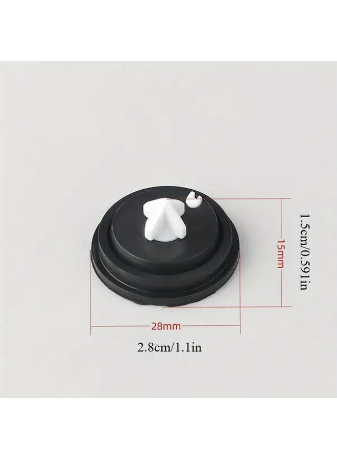 أختام مياه المرحاض من المطاط الأسود 2 قطعة، حشيات الحجاب الحاجز مانعة للتسرب للخزانات ذات الطراز القديم - Image 4