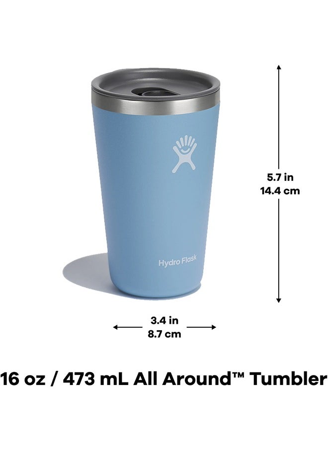 Hydro Flask 16 Oz Stainless Steel All Around Tumbler with Press-in Lid and  BPA-Free  - Image 2