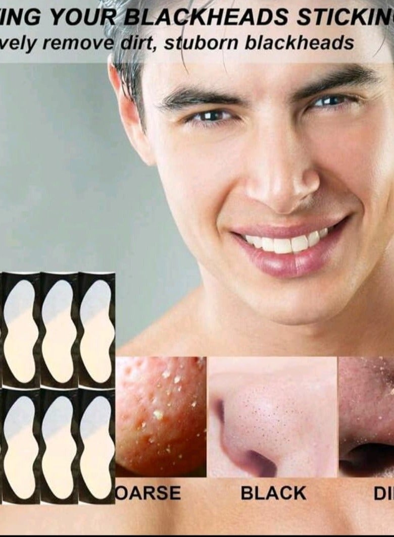 10 strips to clean nose pores and remove blackheads with natural charcoal