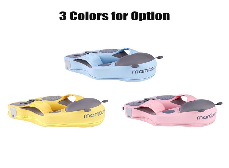 Cute Baby Swim Float Non-inflatable Baby Swimming Float Soft Waterproof Skin-friendly Swim Trainer Float for 8-36 Months Baby Boys Girls Without Canopy | Blue - Image 3