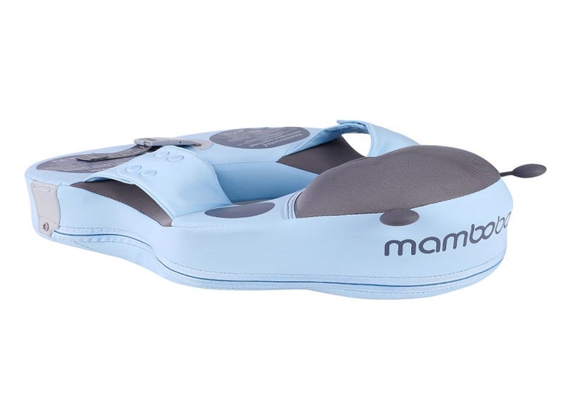 Cute Baby Swim Float Non-inflatable Baby Swimming Float Soft Waterproof Skin-friendly Swim Trainer Float for 8-36 Months Baby Boys Girls Without Canopy | Blue - Image 1