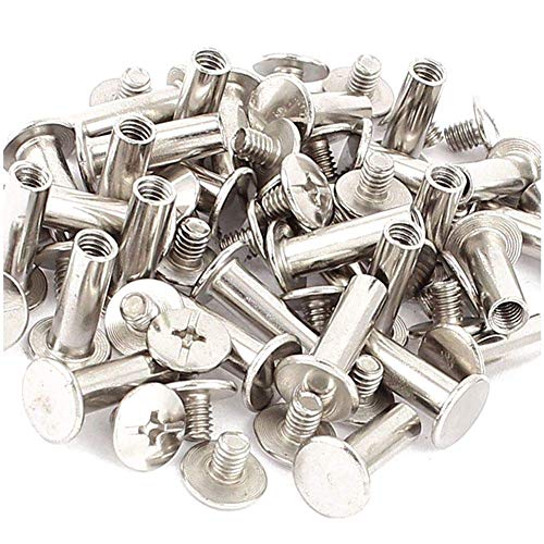 SEIWEI 150PCS Chicago Binding Screws Assorted Kit, Stainless Steel Chicago Screw Binding Post Screw Kit for Scrapbook Photo Albums Craft and DIY Leather Decoration Bookbinding - Image 2