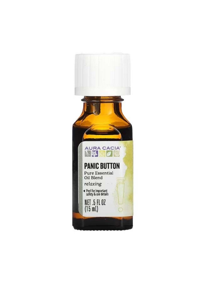 Aura Cacia Pure Essential Oil Blend Panic Button 0.5 fl oz 15 ml  - Image 1