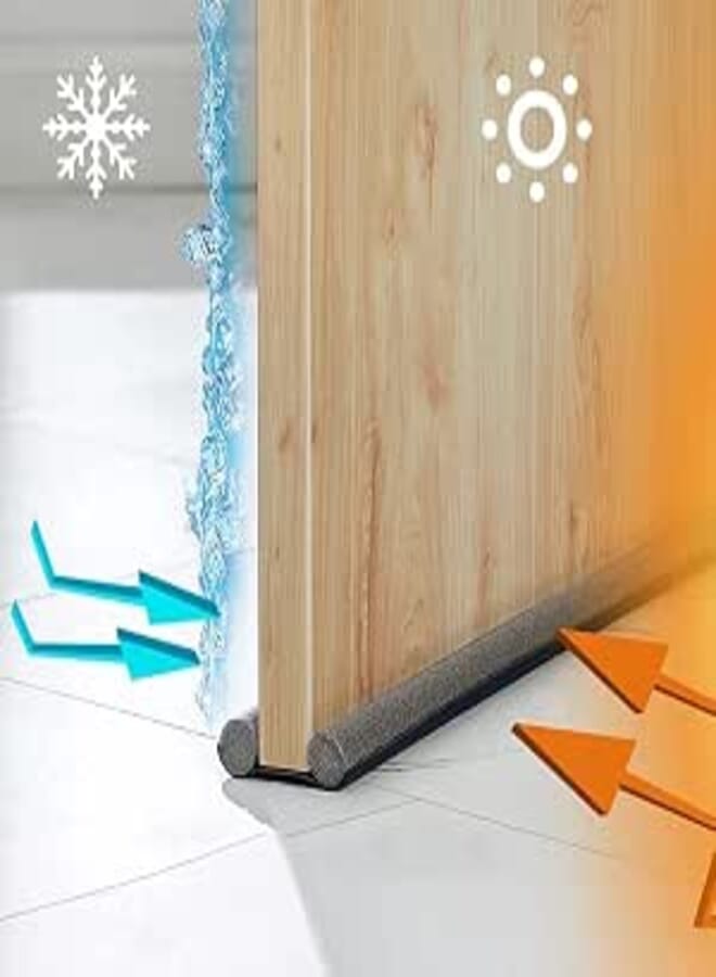 Customizable Under Door Draft Stopper - Energy Saving, Noise Reducing, Waterproof Bottom Door Seal for Year-Round Protection