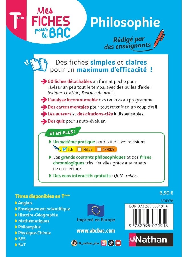 Mes Fiches pour le BAC Philosophie Terminale - Image 2