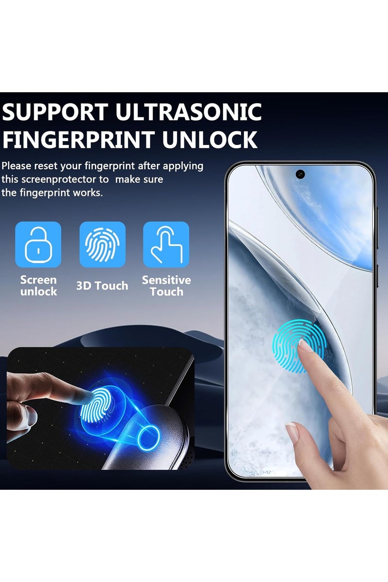 general [2+2 piece set] Screen protector compatible with Vivo X200 FE 5G, with camera lens protector, full coverage 9H tempered glass film, ultra-durable, fingerprint-resistant, bubble-free - Image 5
