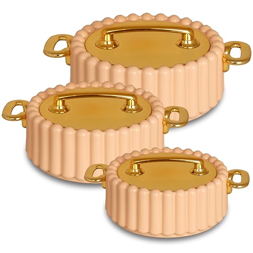 Selvel Volvo Casserole Insulated Hot Pot with Stainless Steel Inner Single| Roti Casserole | Hot Box for Kitchen | Chapati, Roti, Biryani | Keeps Food Hot & Fresh (Peach, 3 Set) - Image 1