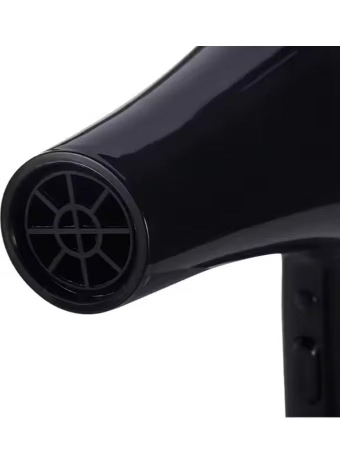 WTZEZO Hair Dryer WT-2060, Fast Drying with Concentrator Nozzle, Black - Image 2