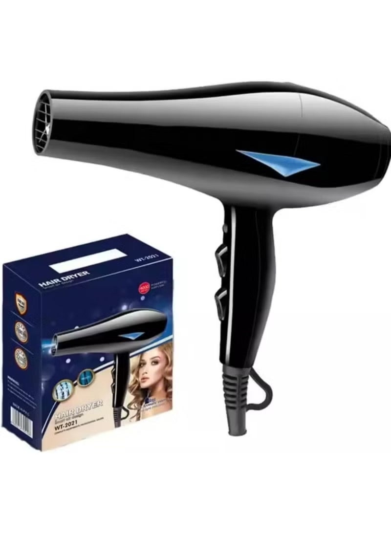 WTZEZO Hair Dryer WT-2060, Fast Drying with Concentrator Nozzle, Black - Image 4