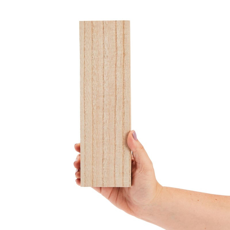 Bright Creations كتل الخشب من برايت كرييشنز - ألواح خشبية للحرف ومشاريع MDF - كتل للنحت وسطح طلاء ناعم - 3 × 10 بوصة، 1 بوصة سمك، عبوة 4 - Image 5