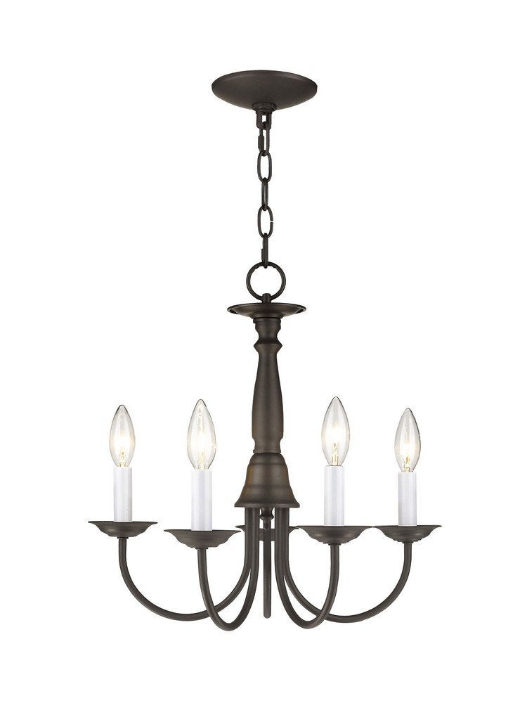 Livex Lighting 6030-07 Home Basics 5 Light Bronze Chandelier - Image 1