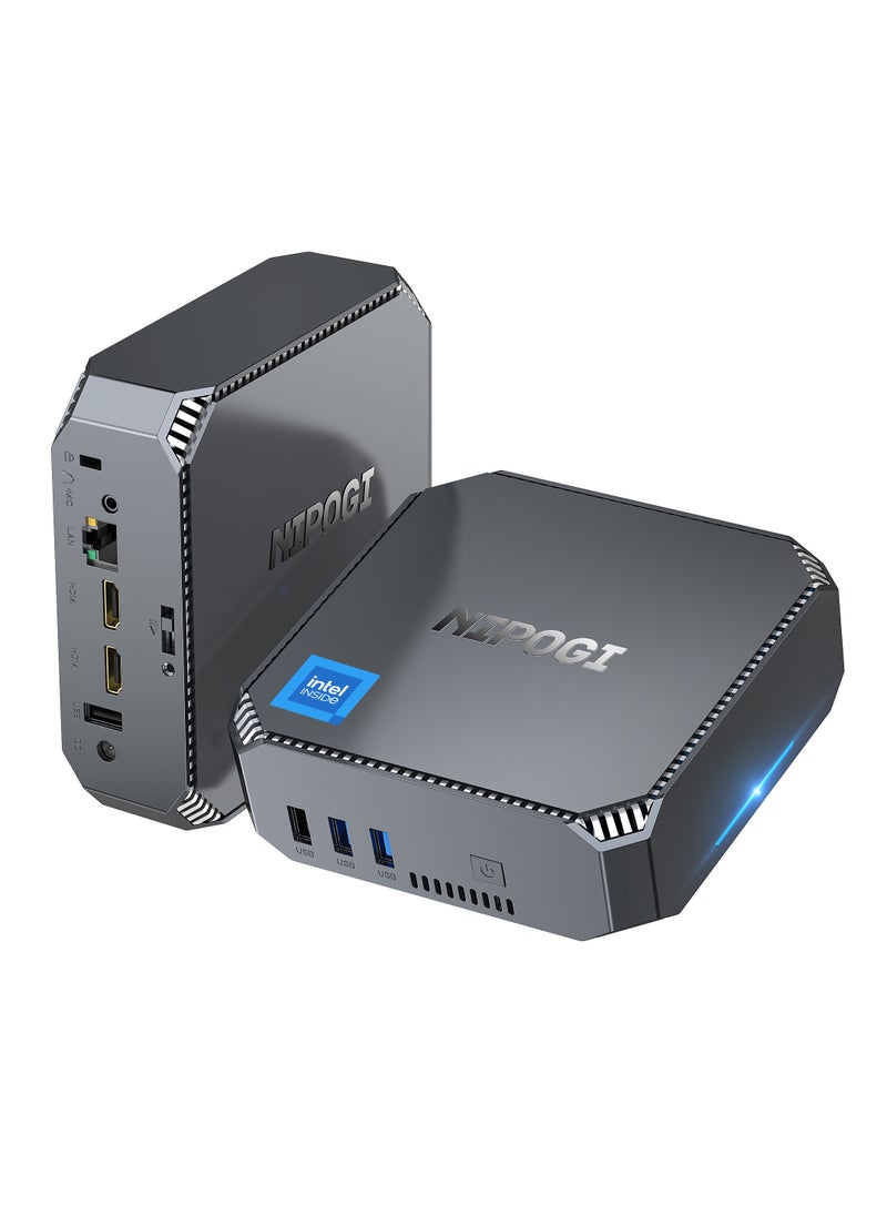 Mini PC, 12th Gen Intel Alder Lake-N100, 16GB DDR4 512GB M.2 SSD 4K/2xHDMI/WiFi 5/BT 4.2/Gigabit Ethernet,Windows 11 Pro - pzsku/Z57FC1B8ABE53A5F8B0E3Z/45/_/1723108443/ba7e9035-ba11-4a6c-89a7-18afd405432c