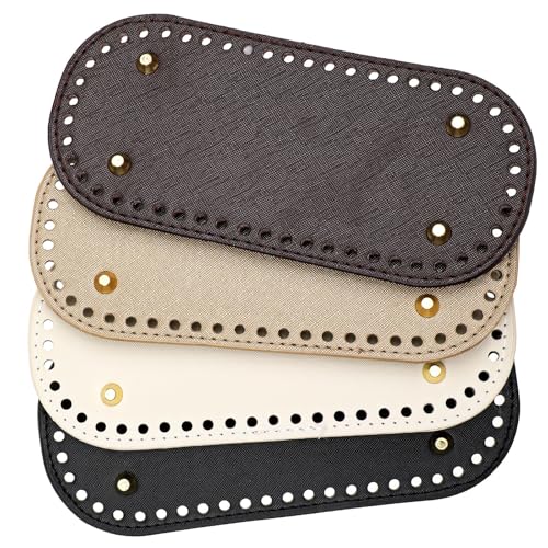 Zbdroxygen 4pcs Bag Base for Bag Making Crochet, Crochet Bag Making Accessories, 22 * 10cm, Leather Base for Crochet Bag, Crochet Bag Base for DIY Bag or Gift - Image 1