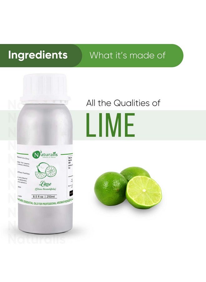 Naturalis Naturalis Essence of Nature Lime essential oil 100% Undiluted Pure and Natural Therapeutic grade for Skin, Hair, Face Care and Aromatherapy - 250ml  - Image 2