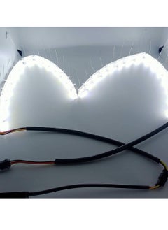 Generic Capital Car Emporium 2x16 LED Car Strip Crystal Style DRL Daytime Running Turn Signal Moving Indicators Light for Automotive Retrofit Led Tubelight  - Image 2